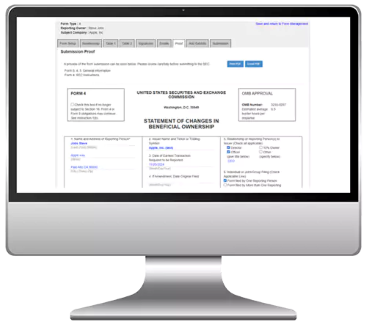 Form 4 proof page allowing you to take control of the process.